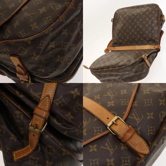 LOUIS VUITTON Monogram Saumur 35 Shoulder Bag M42254 LV Auth 128972 - Picture 13 of 15